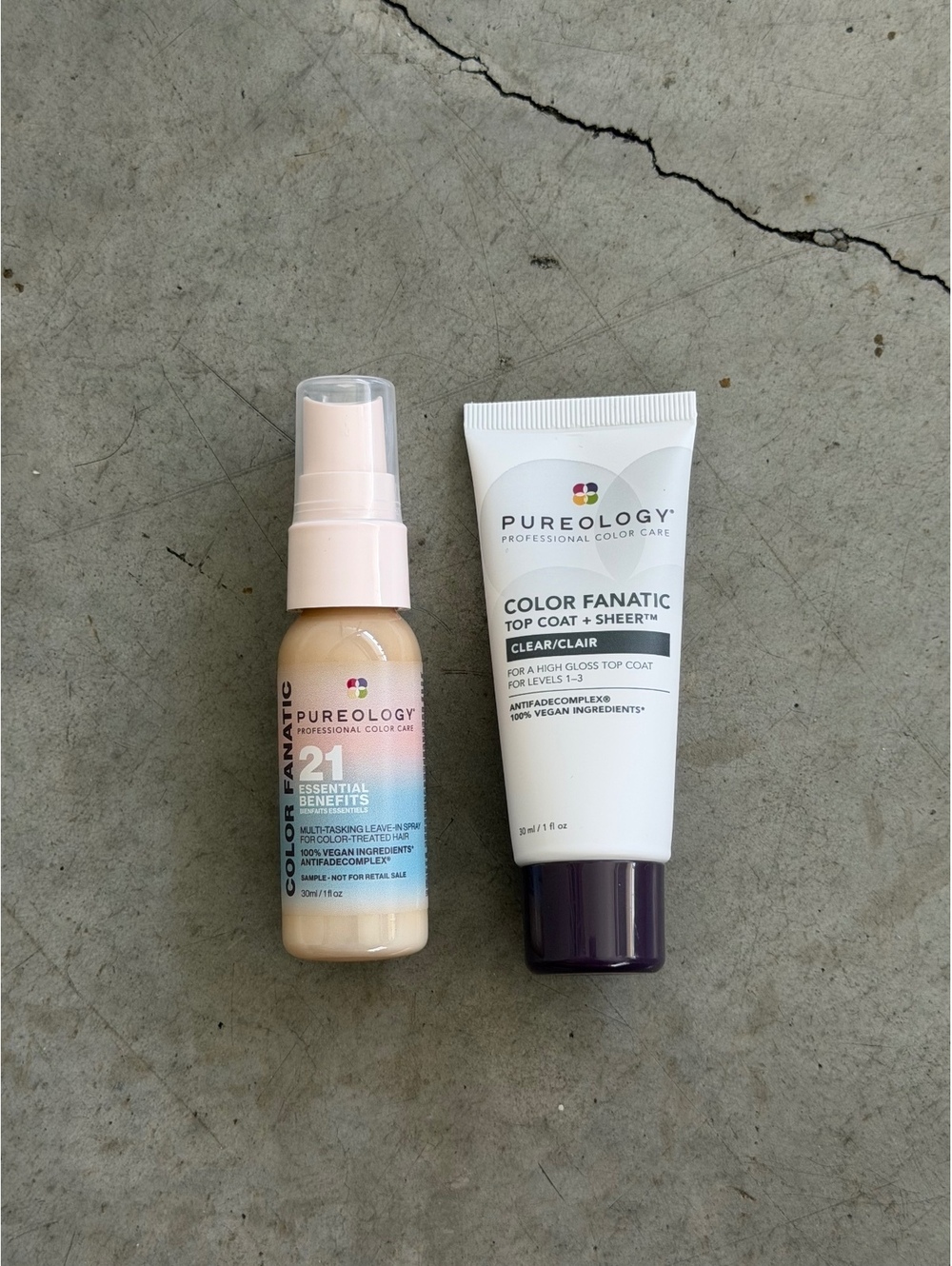 Pureology / Color Fanatic Hair Care Travel Set / 2pc 1 oz